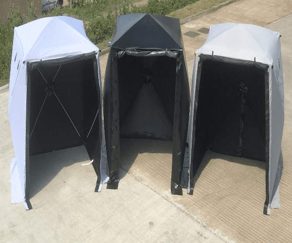 Sound and Film Production Single Skin Blackout Tent Black exterior