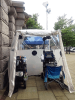 Sound Engineer & Production Cart Shelter with Covered Windows