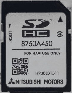 Mitsubishi V.2024SD Card E-11 E-12 W-13 Outlander Pajero L200 Map 8750A450