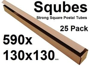 Sqube - Square Postal Tubes - 590x130x130mm