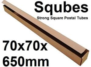 Sqube - Square Postal Tubes - 70x70x650mm