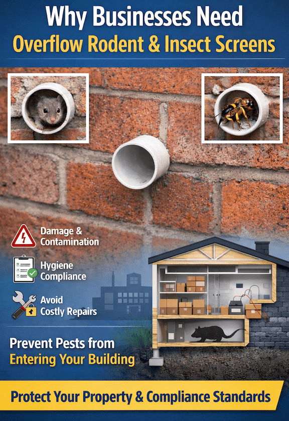 Why Companies Need Overflow Rodent & Insect Screens