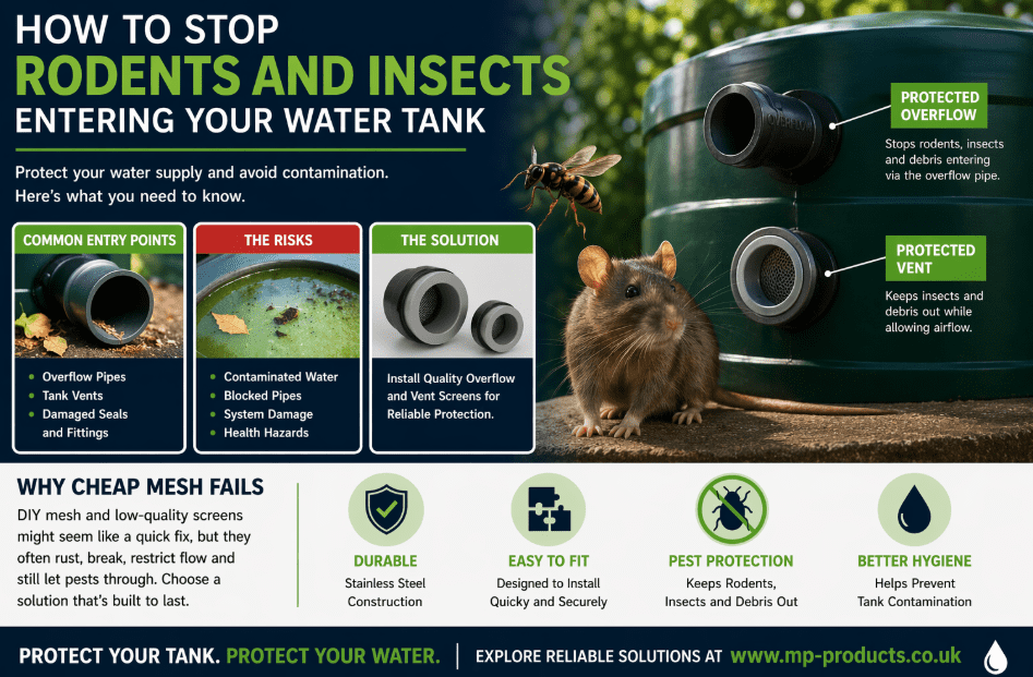 How to Stop Rodents and Insects Entering Your Water Tank