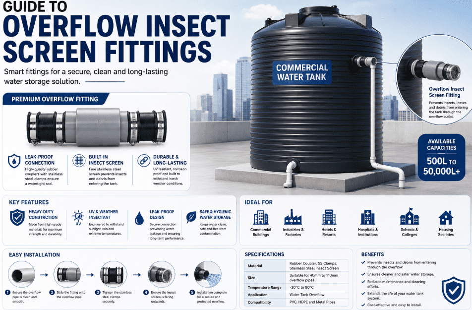 Guide to Overflow Insect Screen Fittings