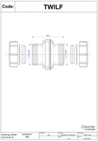 McAlpine Inline Screened Overflow Coupler - 1.1/2 inch