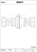 McAlpine Inline Screened Overflow Coupler - 1.1/4 inch