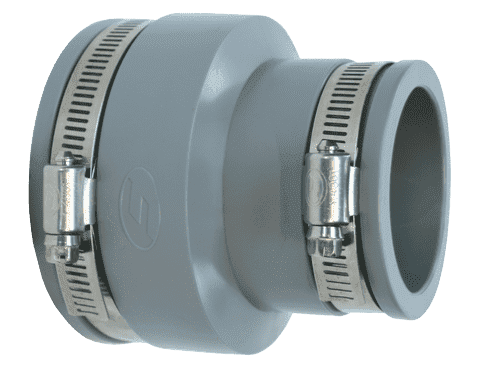 PQ112-085 PVC Adaptor Coupling 100mm-113mm x 75mm-86mm