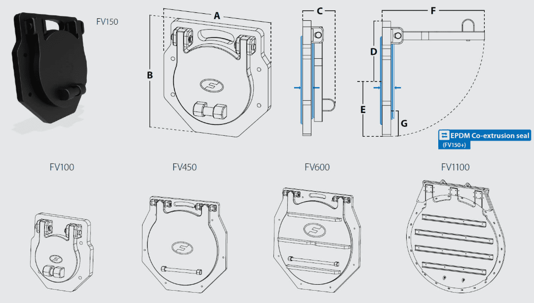 wall mounted flap valve technical specification