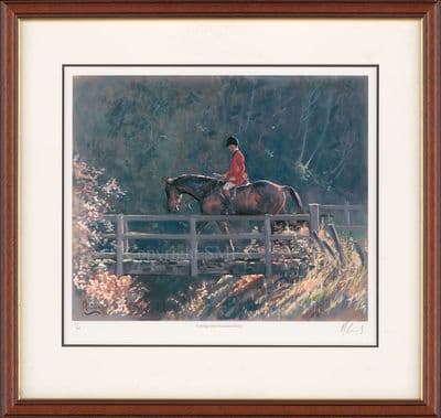 'A Bridge Over Troubled Water' Ex-Display  Framed Hunting print by Malcolm Coward