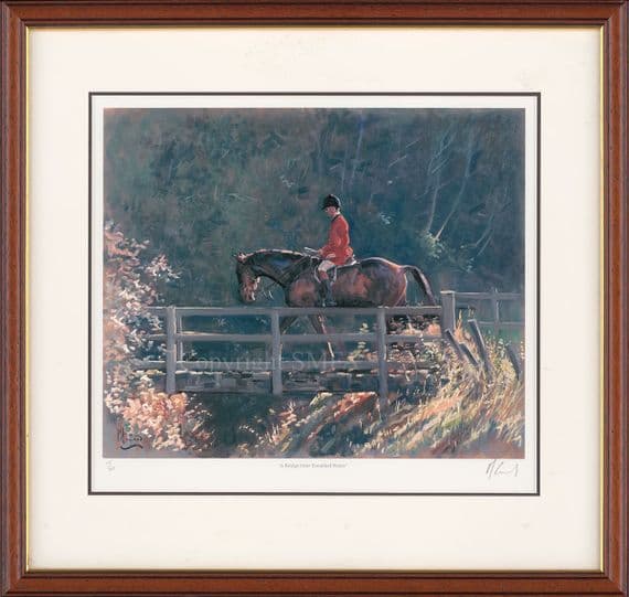 'A Bridge Over Troubled Water' Ex-Display  Framed Hunting print by Malcolm Coward