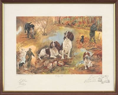 'A Day Off' Ex-Display Springer Spaniel Print by Gillian Harris