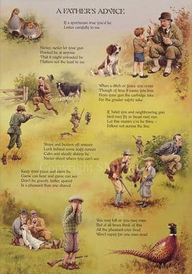 'A Father's Advice' Shooting Print Print by Roger McPhail