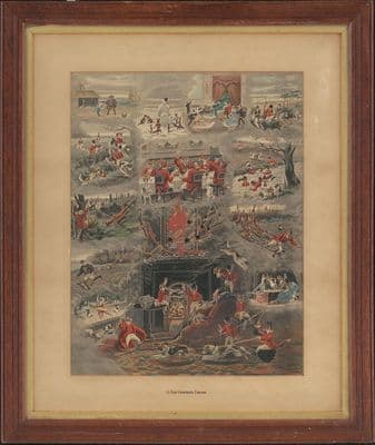 'A Foxhunters Dream' Antique Hunting Print by Alfred Havell