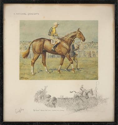 'A National Candidate' Signed Print by Snaffles