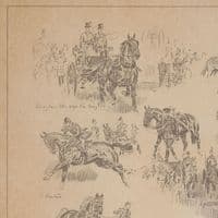 'A Royal Visit' The King of Afghanistan's Sate Visit Print by Joan Wanklyn