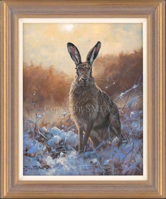 'Ansome Is' Original Hare Painting by John trickett