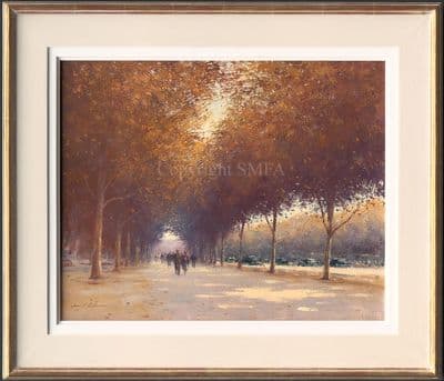 'Autumn Sunlight, The Mall' Original Painting by David Osbourn