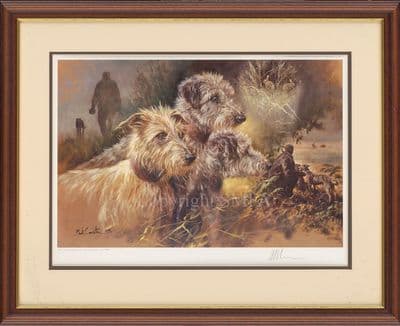 'Bedlington Lurcher' Ex-Display Print by Mick Cawston