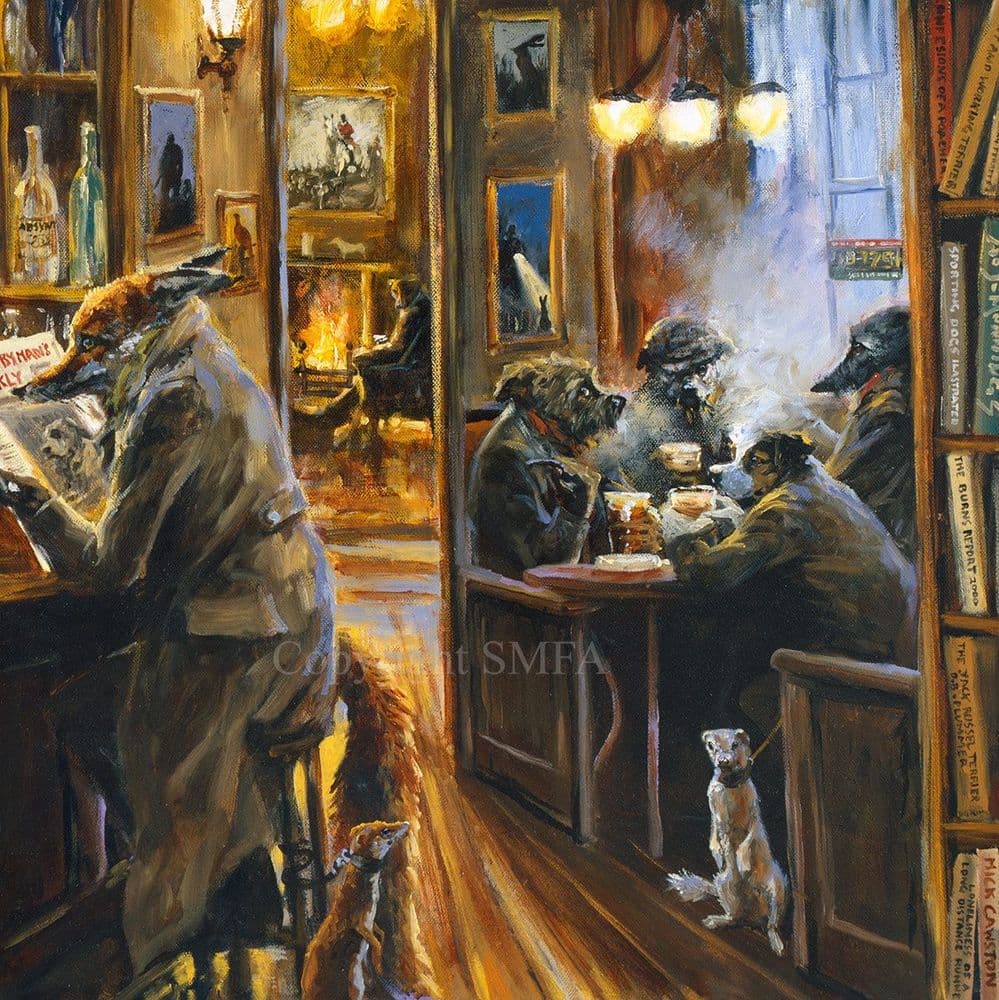 Careless Talk Humorous Fox Canvas Print by Mick Cawston