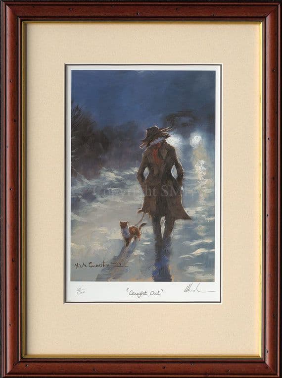 'Caught Out' Very Rare Mick Cawston Humorous Fox Print