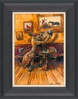 'Cheers' Canvas Limited Edition Humorous Fox Print by Mick Cawston