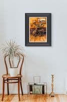 'Cheers' Canvas Limited Edition Humorous Fox Print by Mick Cawston