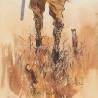 'First Light' Original Humorous Shooting Watercolour by Jonathan Walker