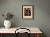 'Flushed' Lurcher Humorous Open Edition Print by