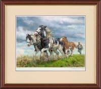 'Following Mum' Heavy Horse Print by Rosemary Sarah Welch