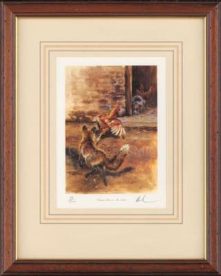 'Fortune Favours The Bold' Ex-Display Fox Print by Mick cawston