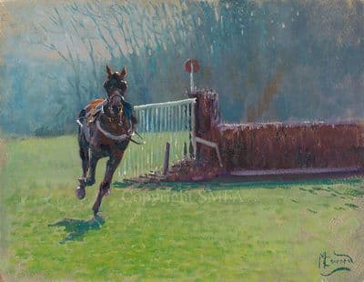 'Going Solo' Limited Edition Horse Racing print by Malcolm Coward