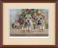 'Happy Hour' Open Edition Border Terrier Print by Paul Doyle