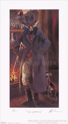 'His Lordship' Rare Humorous Limited Edition Print by Mick Cawston