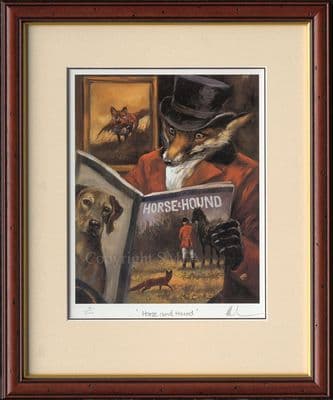 'Horse and Hound' Very Rare Signed Mick Cawston Print