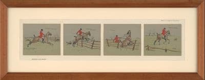 'Landing His Wager' Hunting print by Snaffles