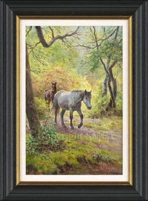 'New Forest Ponies' Original Painting by Rosemary Sarah Welch