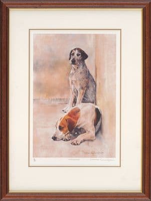 'No Hunting Today' Ex-Display Fox Hound Print by Debbie Gillingham