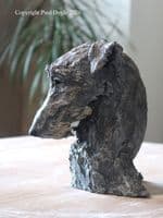 'Nobel Grey' Original Ceramic Sculpture of a Deerhound by Paul Doyle