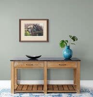 'On The Fence' Heavy Horse Print by Rosemary Sarah Welch