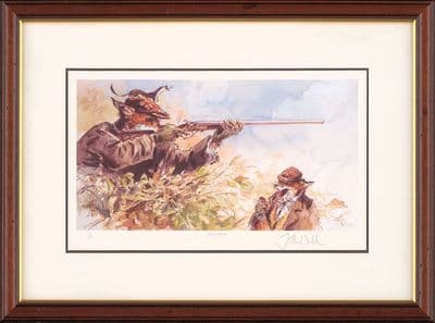'Open Season' Ex-Display Framed Funny Shooting print by Jonathan Walker