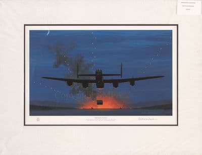 'Operation Chastise' Ex-display Lancaster Dam Buster Print by Keith Woodcock