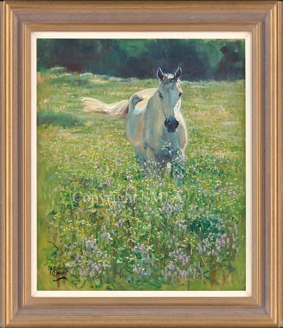 'Out to pasture' Original Horse Painting by Malcolm Coward