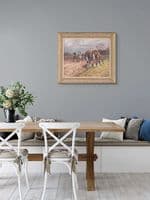 'Ploughing' Original Oil Painting by Rosemary Sarah Welch