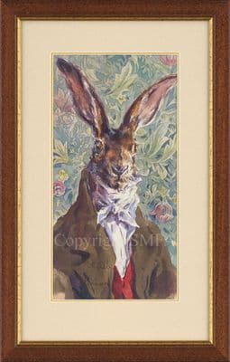 'Primavera' original Hare Watercolour Painting by Jonathan Walker SOLD