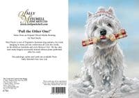'Pull the Other One' Westie Blank Greetings card by Paul Doyle C711x