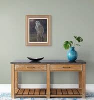 'Quiet Contemplation' Original Barn Owl Painting by John Trickett