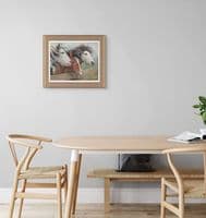 'Ready For Anything' Original Heavy Horse Painting by Rosemary Sarah Welch