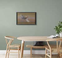 'Red Grouse Over The Moors' Original Painting by Ben Waddams