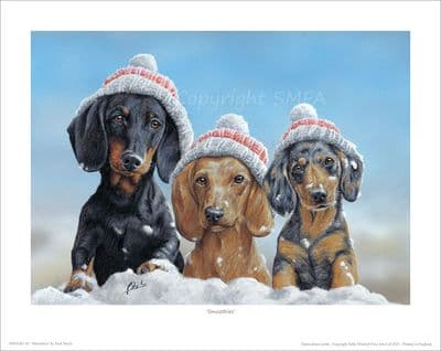 'Smoothies' Open Edition Dachshund Print by Paul Doyle