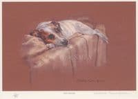 'Sofa Surfing' Ex-Display Terrier Print by Debbie Gillingham